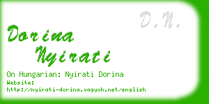 dorina nyirati business card